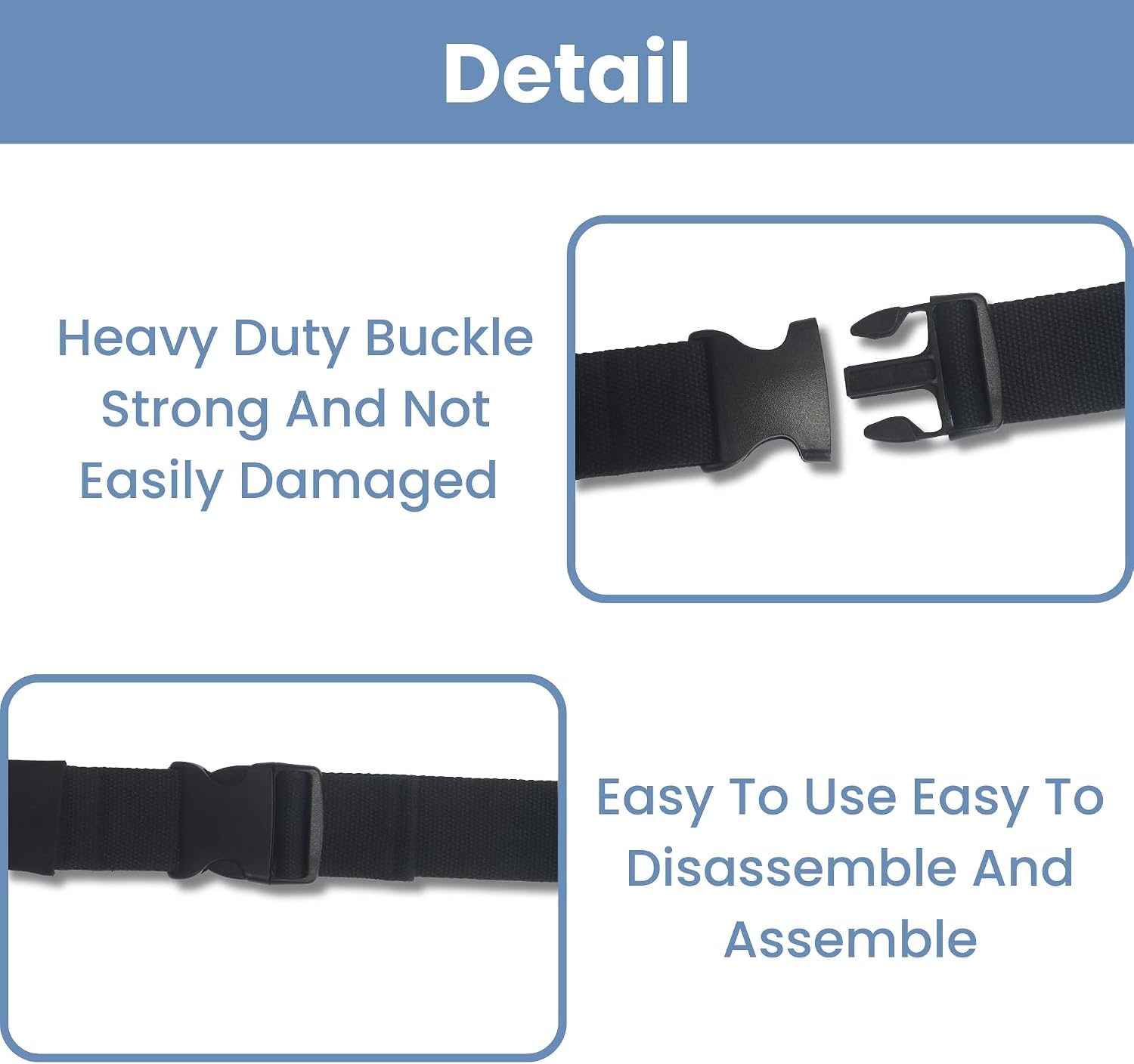 Gait Belts with Quick Release Buckle,Gait Belts Transfer Belts for Seniors Assist Aid for Caregiver, Seniors People(50 INCH)