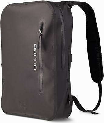 aeroe QuickLock 2-in-1 Backpack and Pannier for Bike Rack 360 Rotation 10L Low Profile Bag Fits 16" Standard Laptop | 100% Waterproof IP 64 | QuickLock Puck Attachment Magnetic Buckles