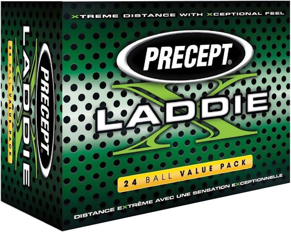 Precept Laddie X Golf Balls, 24 Pack Standard Golf Balls