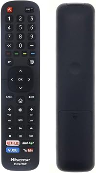 Universal Remote Control EN2A27HT Compatible with All Hisense Smart 4K HDR TV 40H5D 43H5D 43H6D 50DU6070 50H5D 50H6D 55DU6070 55H6D 60DU6070 65H6D TVs