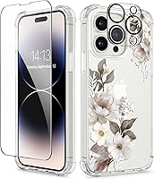 Vista 102 de GVIEWIN - Funda para iPhone 11 con protector de pantalla + protector de lente de cámara, cubierta protectora transparente suave de poliuretano