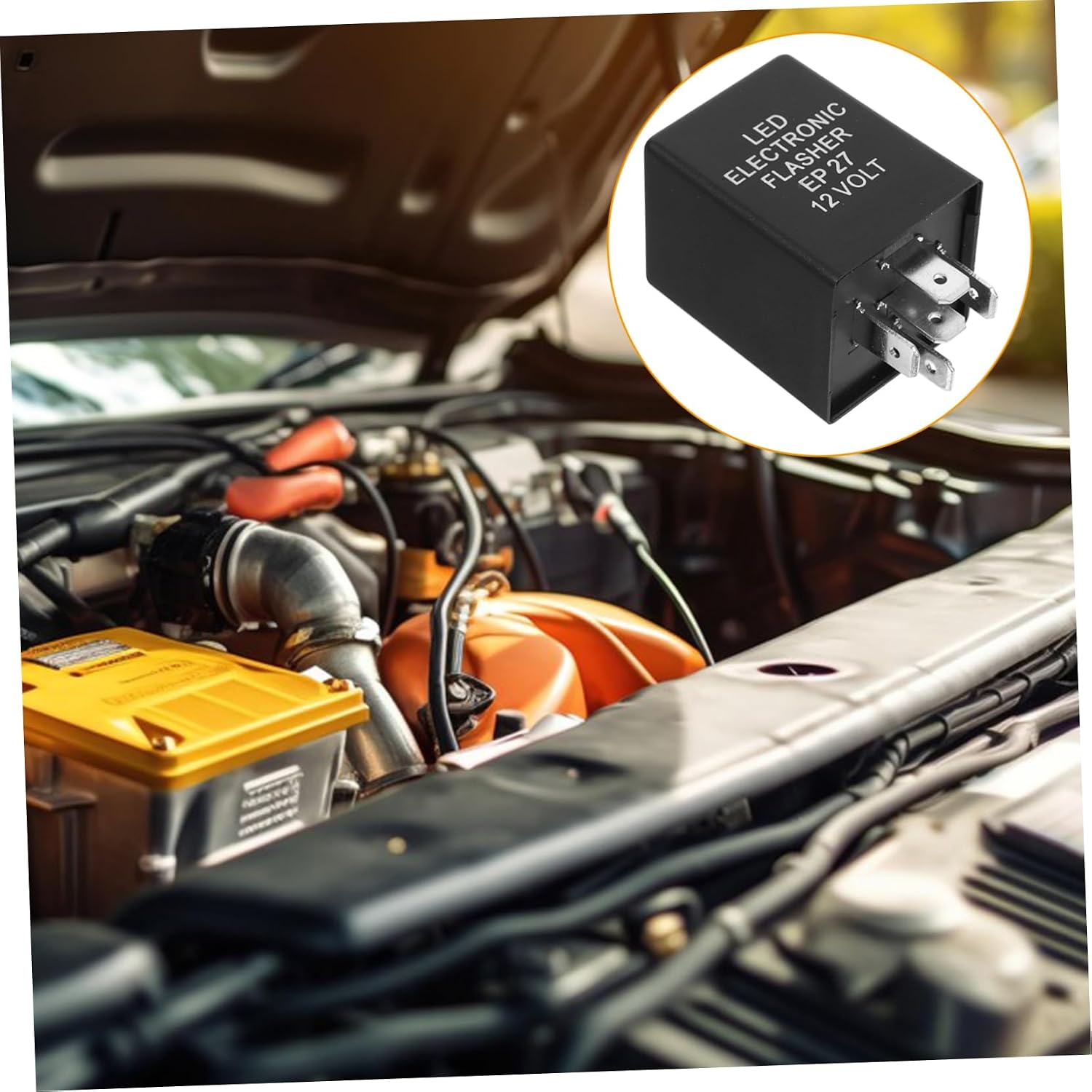 LED Pin Flasher Relay for Automotive Turn Signal Replacement Relay Durable and Reliable Car Part for Enhanced Visibility and Safety