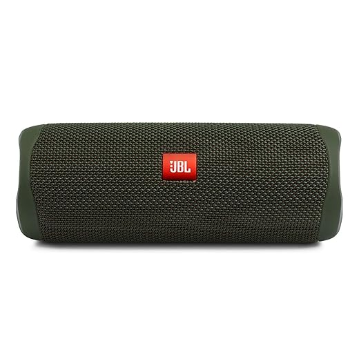 JBL Flip 5 Portable Waterproof Wireless Bluetooth Speaker with up to 12 Hours of Battery Life - Green