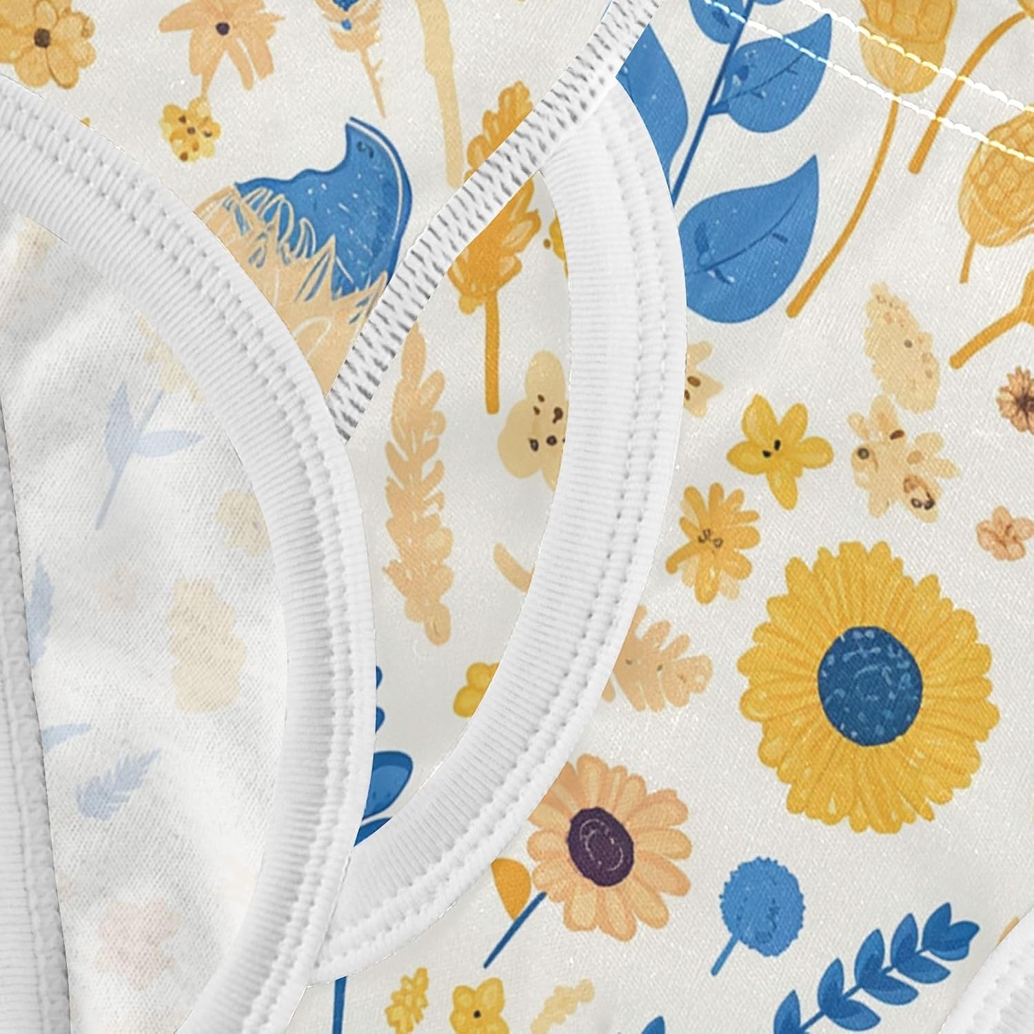 visesunny Boys Cotton Underwear Corn Sunflower Blue Printed Toddler Soft Training Briefs Size 2T-8Y for Kids