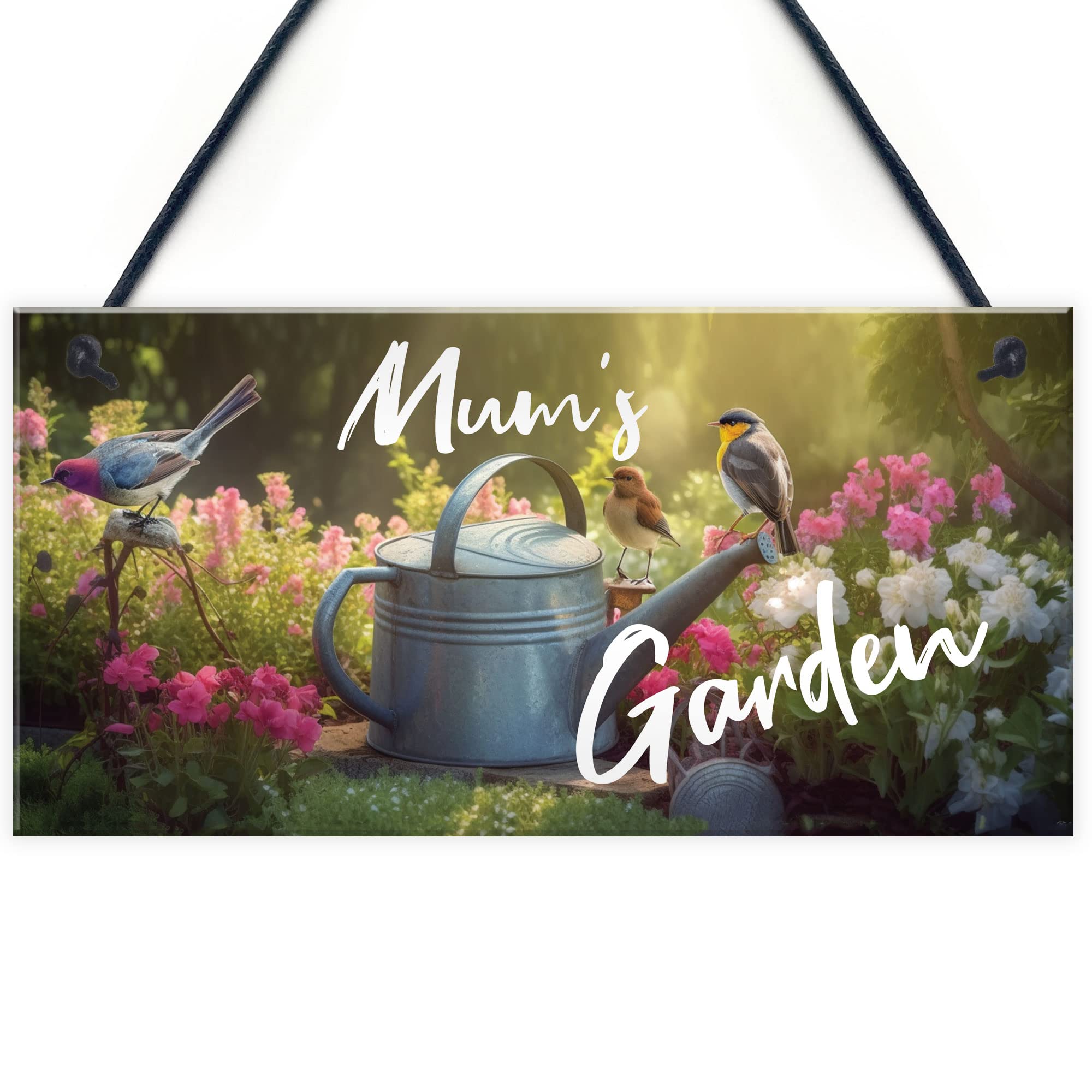 Red Ocean Personalised Garden Sign For Friend Mum Nan Grandma Auntie Her Summerhouse Shed Sign Garden Sign For Outside