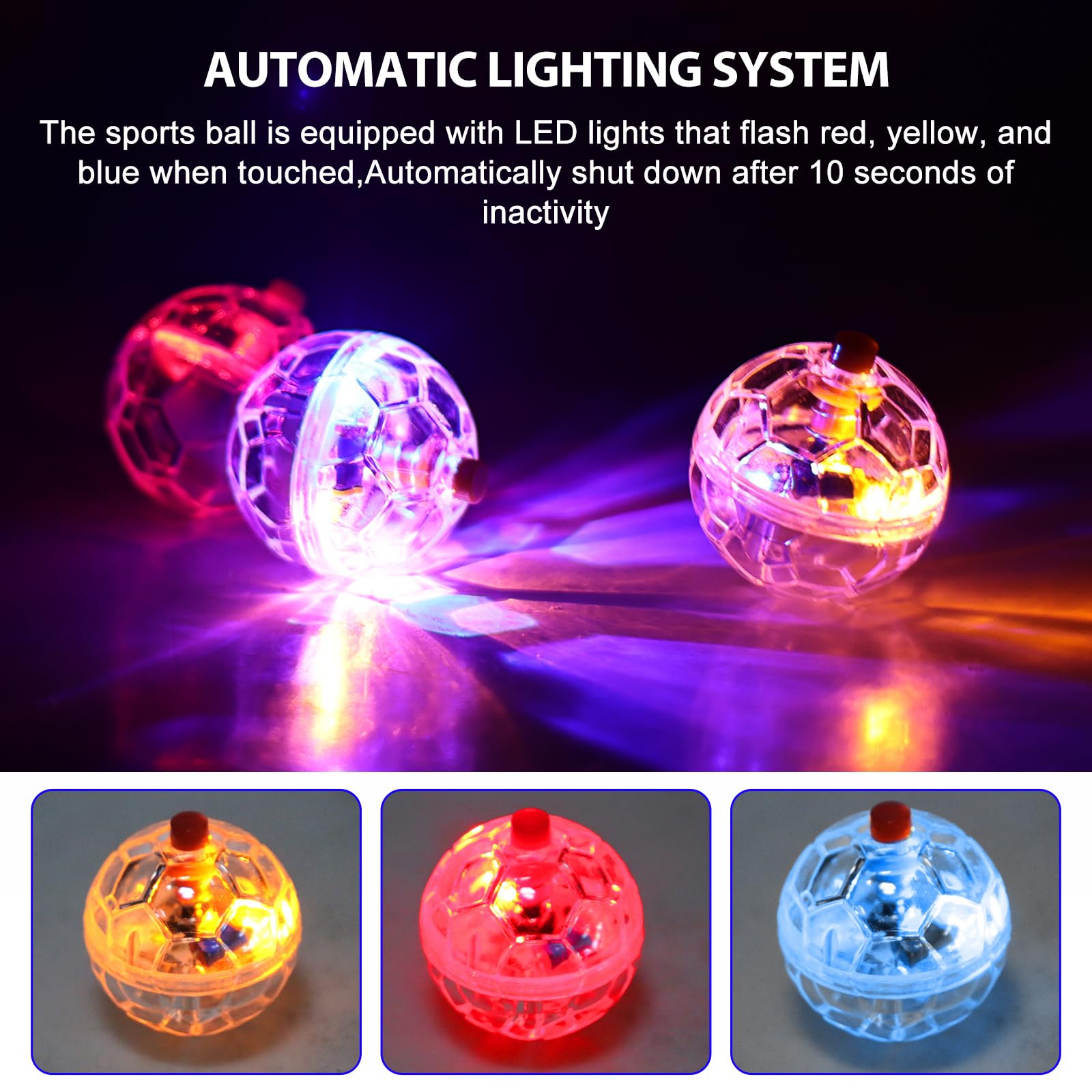 9 Stück Geisterjagd-Bewegungsbälle, Geisterjagd Katzenkugel Bewegung Bälle, Katzenspielzeug Geisterjagd-Bewegungsbälle, Katzenball Mit Led Licht, Interaktives Katzenspielzeug Ball Für Katzensport