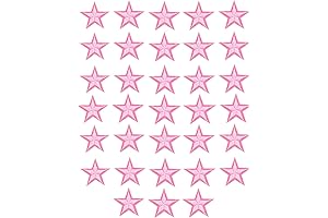 MSCFTFB Pink Star Patches for Embellishments