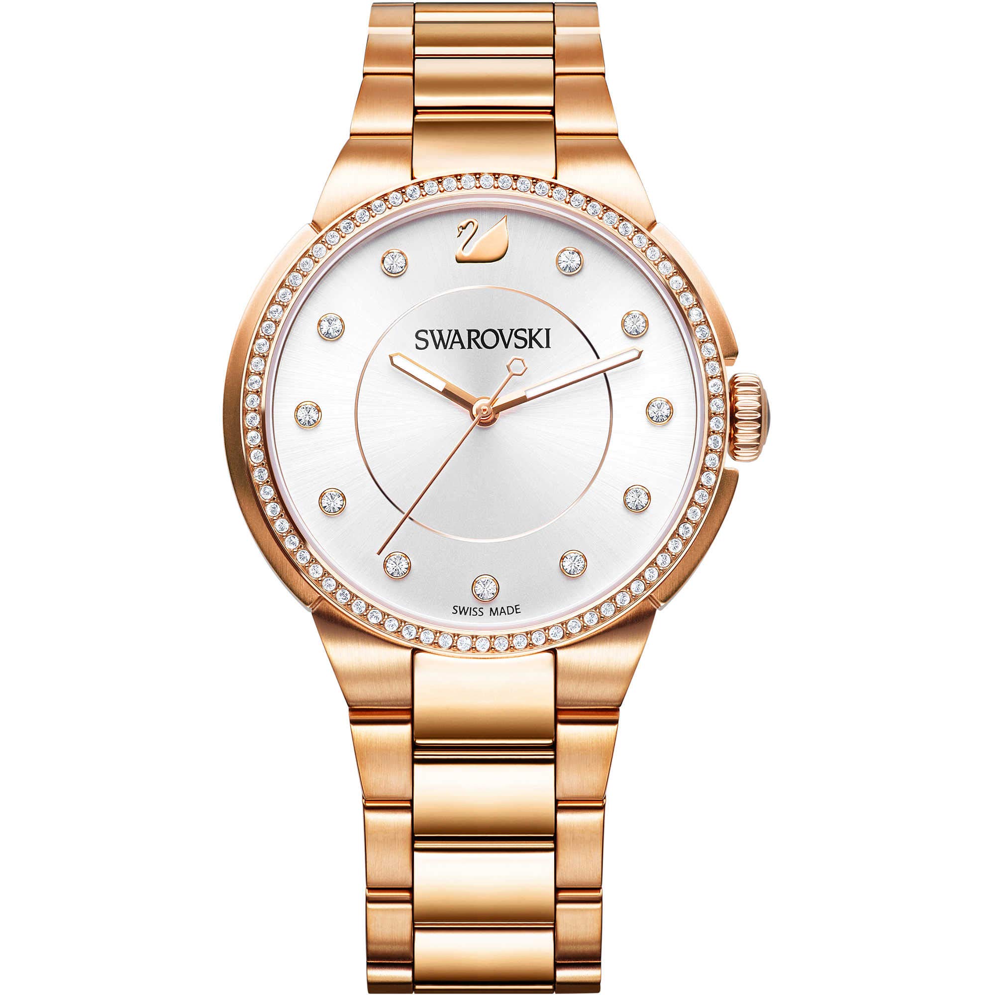 Swarovski City Rose Gold Tone Braccialetto Watch
