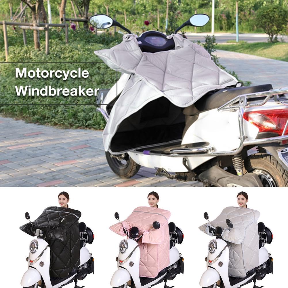 Tablier Scooter,Couvre Jambe Scooter 50 Hiver Moto Scooter Pare-Brise Couette équitation Chaud Genou Taille Jambe Tablier Coupe-Vent Couverture électrique Moto Jambe Genou Tablier