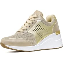 Cestfini Wedge Sneakers for Women - Wedge Tennis Shoes Non-Slip Women Fashion Sneakers