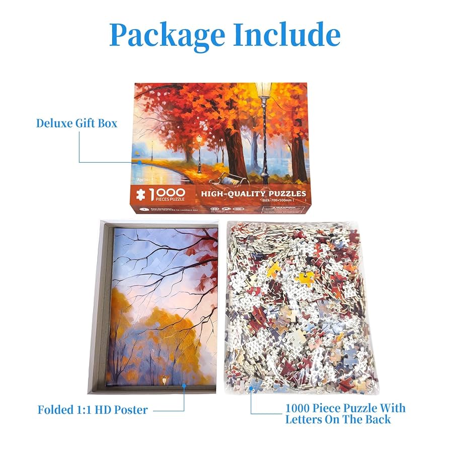 Amazon.com: 1000 Piece Puzzles for Adults, Maple Park Puzzle
