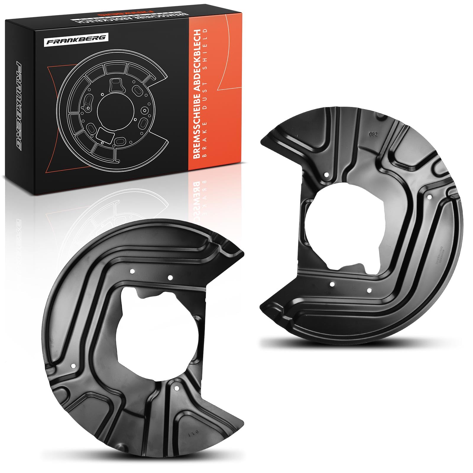 Frankberg 2x Brake Dust Shield Brake Disc Cover Front Compatible with X3 E83 2.0-3.0 xDrive18d-xDrive35d 2.0L-3.0L 2003-2011 Replace# 34113411871