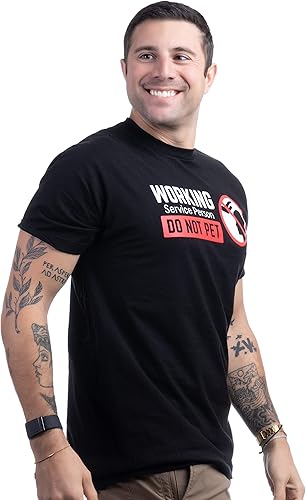 Miniatura 3 de Persona de servicio Do Not Pet! Divertida camiseta sarcástica del dueño del perro camiseta de sarcasmo animal para hombres mujeres humanos