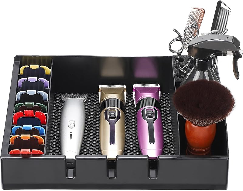Organizador de bancada Noverlife para aparadores, barbeadores, tesouras, pentes e escovas