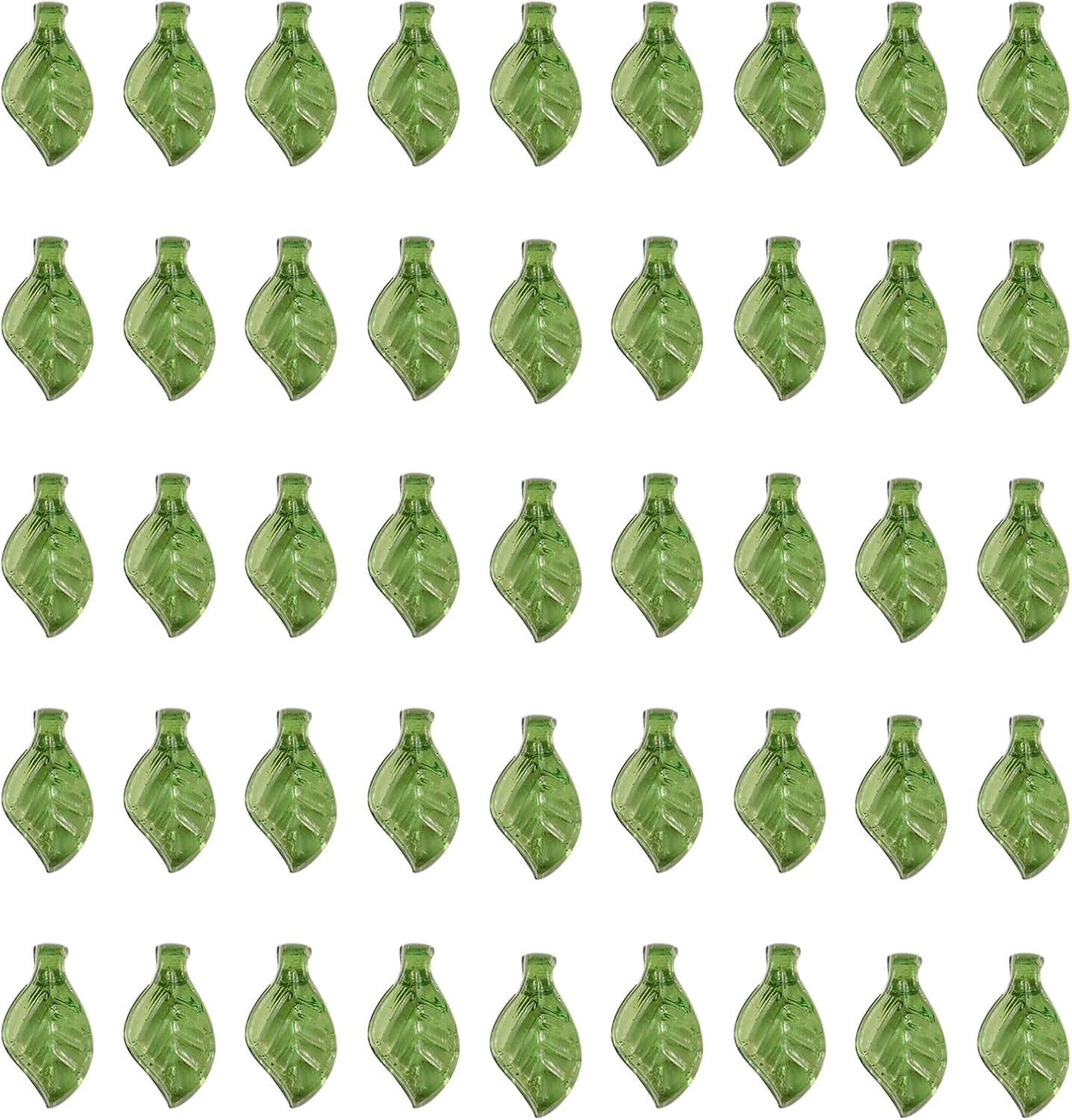 Craftdady Green Leaf Charms Transparent Acrylic Leaves Pendants Leaf Shape Bead Charms Bulk Small Cute Leaf Pendants for DIY Crafts Jewelry Making - Image 7