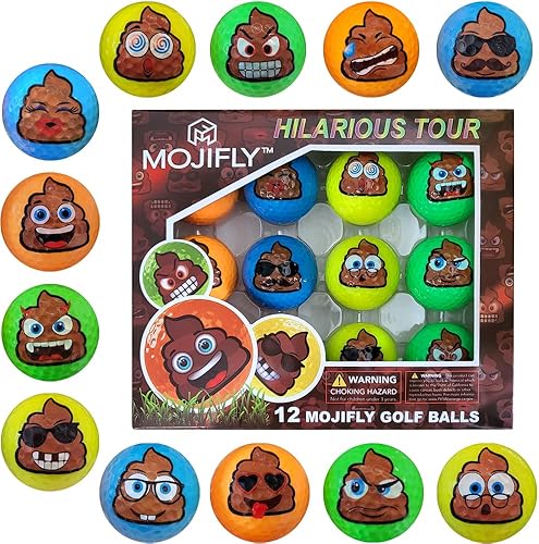 MOJIFLY Pelotas de golf, novedosas y divertidas pelotas de golf para niños para regalos