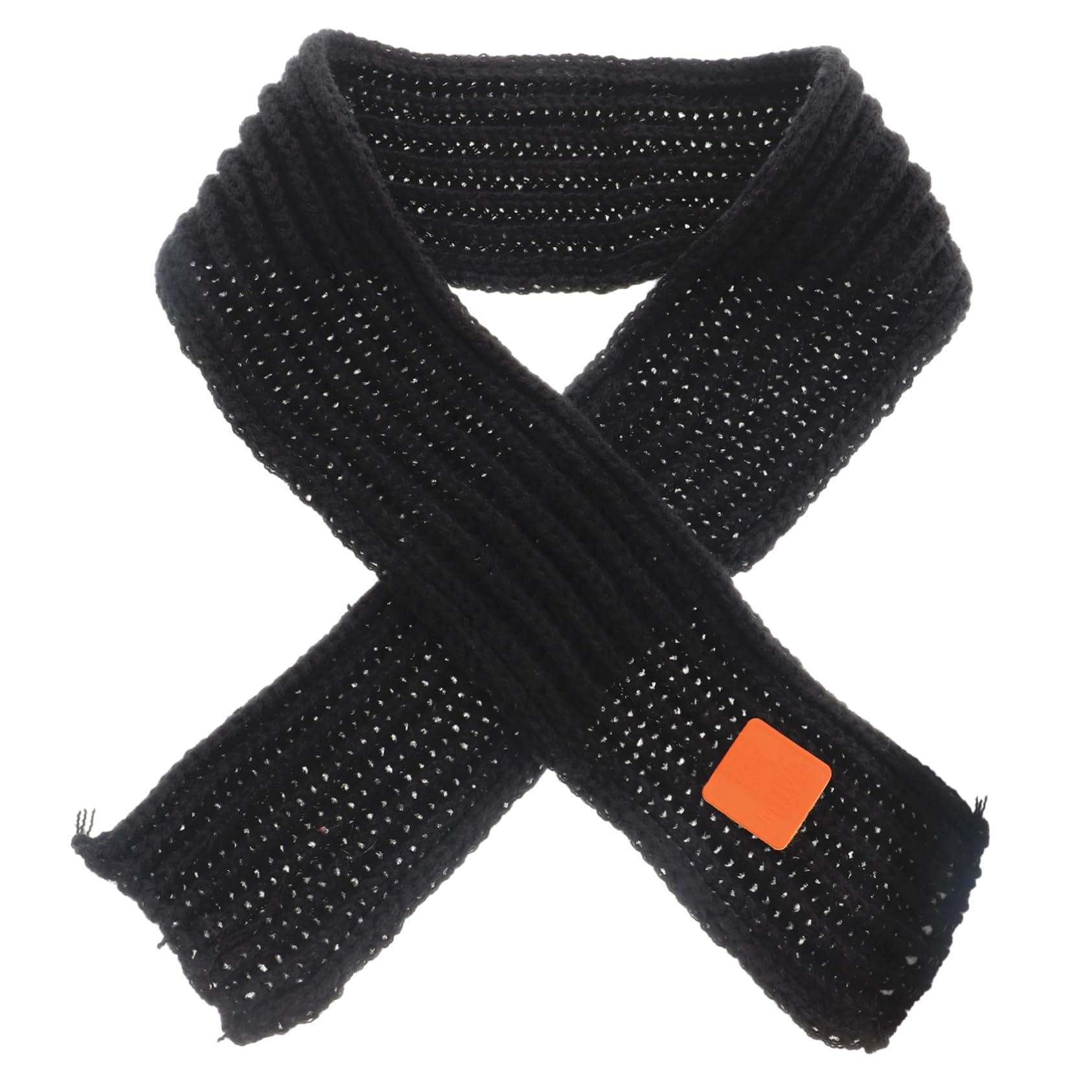 Healeved Cold Protection Scarf Soft Chunky Bowknot Knitted Neck Warmer for Outdoor Use Windproof Design present for Fall and Winter Fits Dark Grey