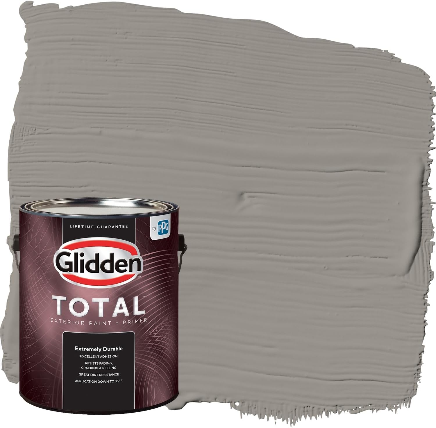 Glidden Total Exterior Paint & Primer AllinOne, Lazy Afternoon/Gray