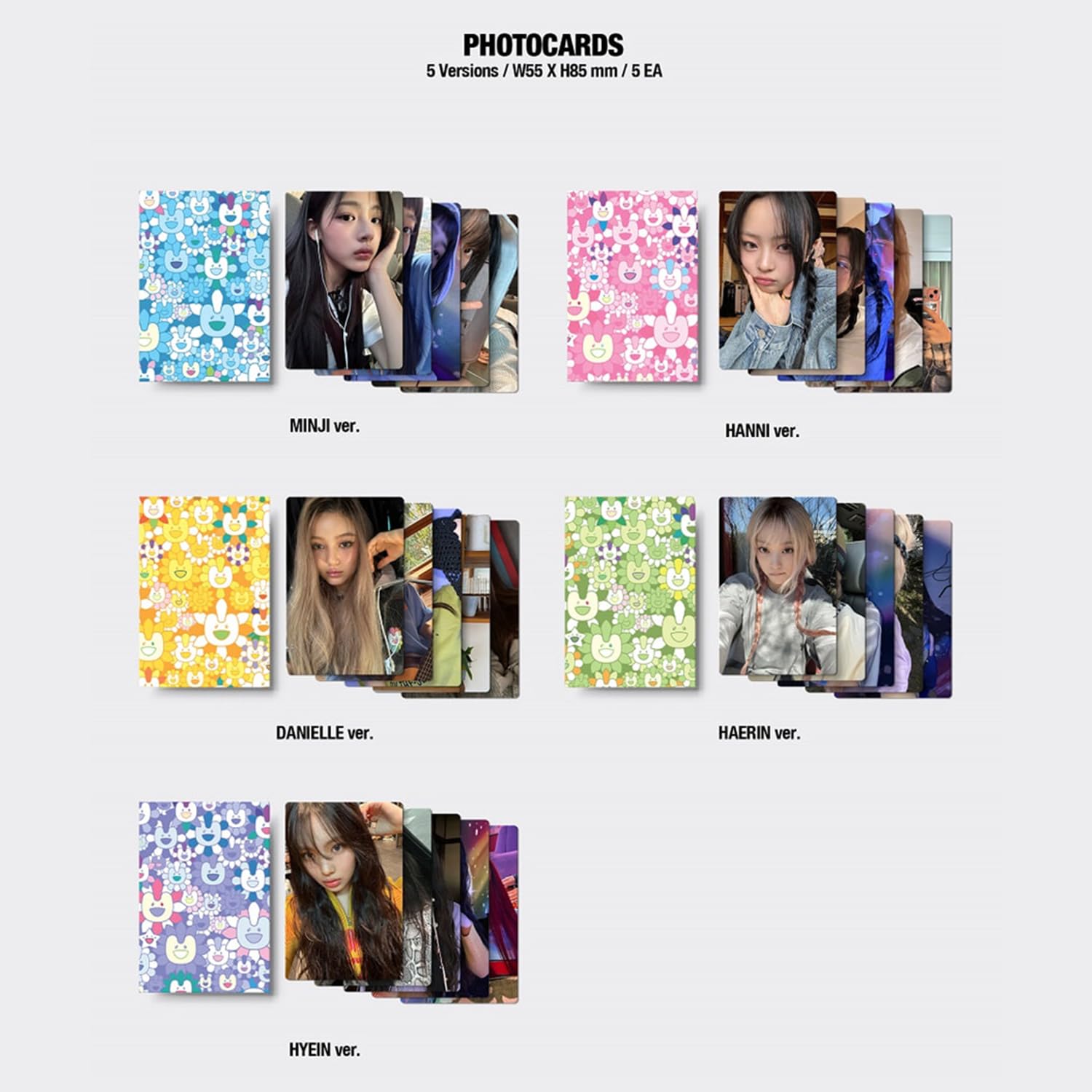 NewJeans - [Supernatural] (NJ X MURAKAMI Cross Bag ver. - Random Ver.) Cross Bag Photocards + 3 Extra Photocards