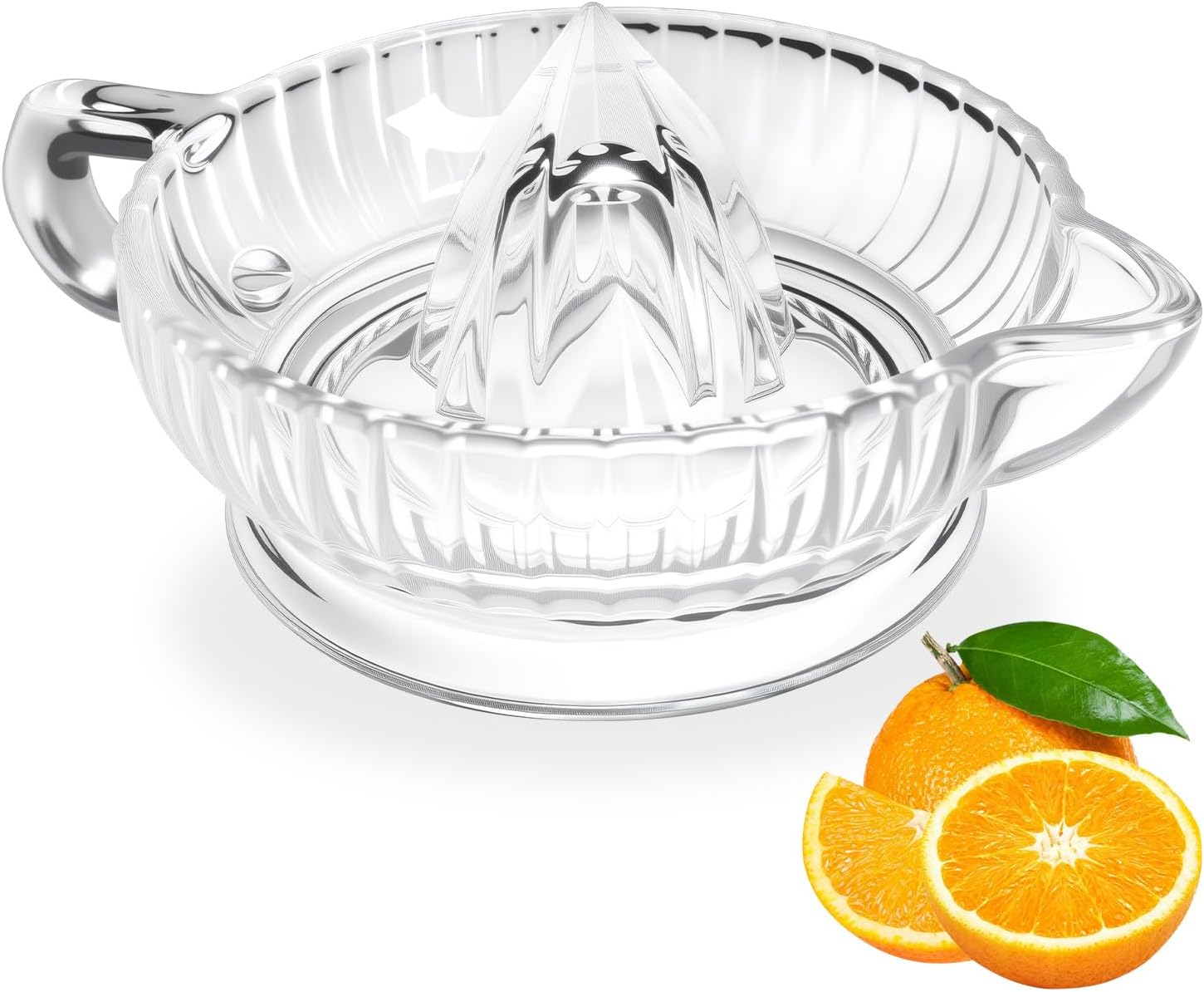 Manual Glass Lemon Squeezer Citrus Juicer for Fresh Juice Cooking Cocktails
