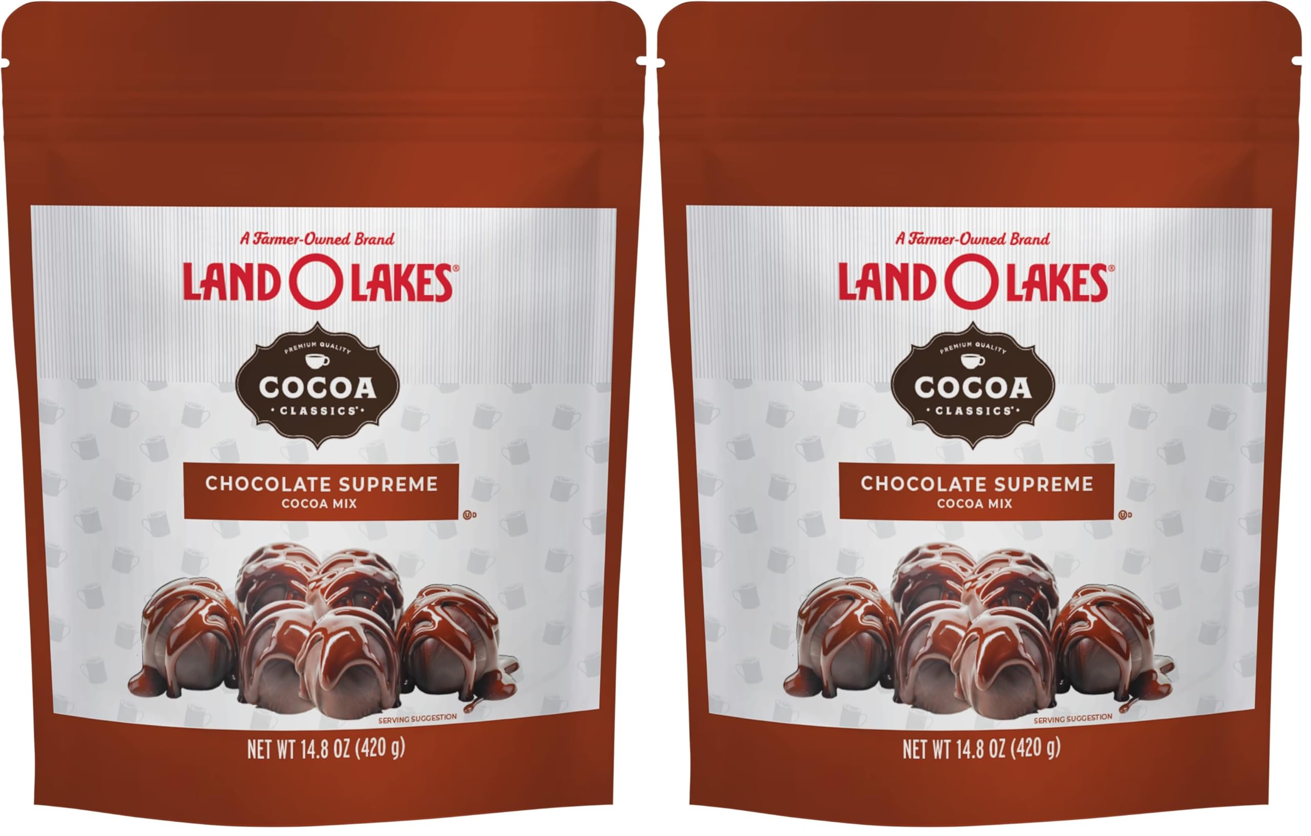 Land O Lakes Chocolate Supreme / 14.8 Ounce (Pack of 2) / Brown Cocoa