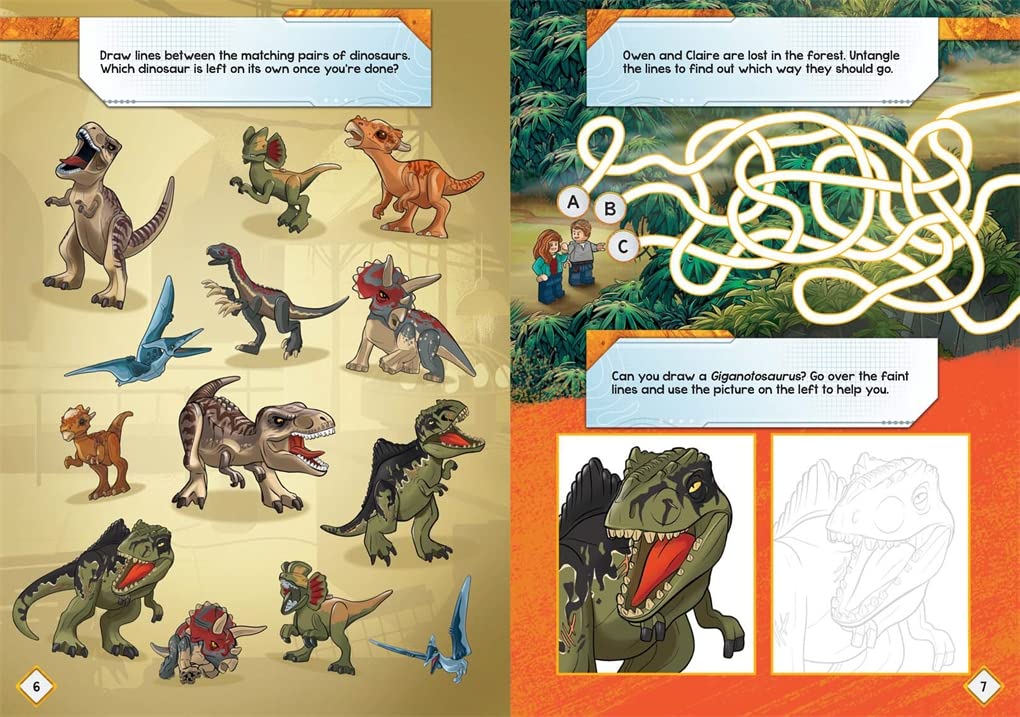 LEGO® Jurassic World™: Owen vs Delacourt (Includes Owen and Delacourt LEGO® minifigures, pop-up play scenes and 2 books)