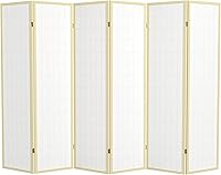 Vista 208 de Red Lantern Panel de ventana Shoji de 6 pies de alto, divisor de habitación de 3 paneles de palisandro