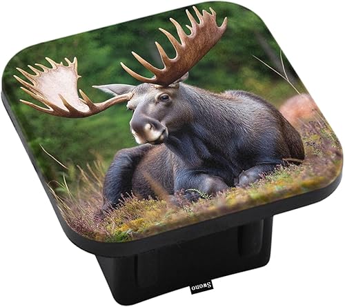 Vista 15 de Swono - Cubierta para enganche de remolque con bandera estadounidense, águila calva y Constitución, cubierta de goma para receptores de enganche