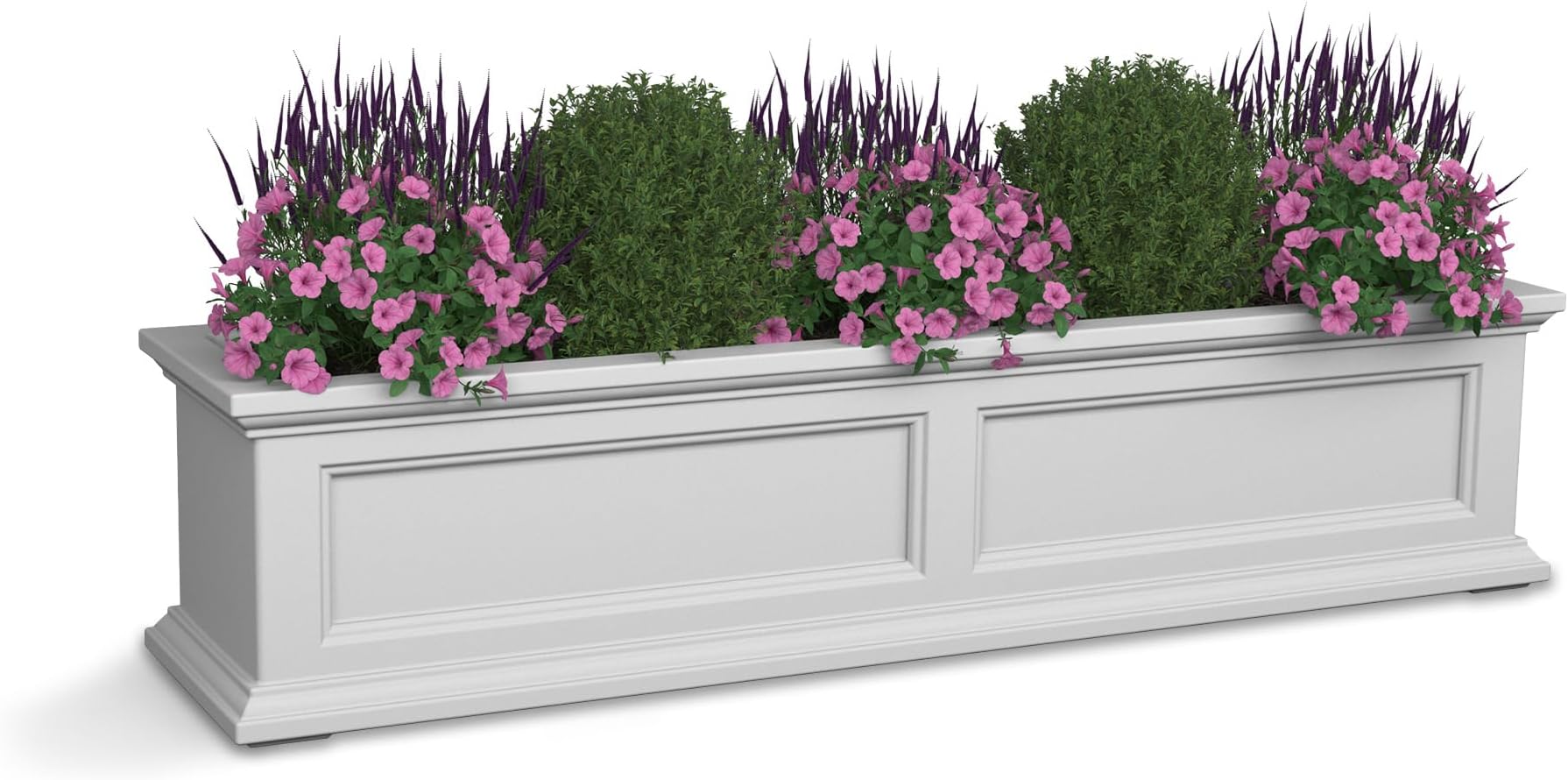 Mayne Cape Cod Window Box 4FT White Plant Window Boxes