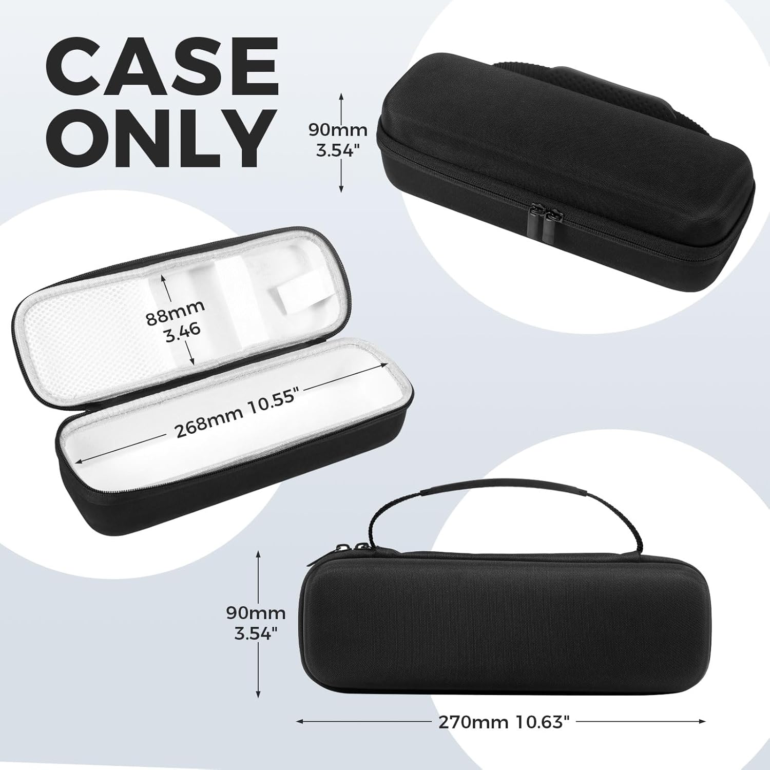 Phomemo M832 Portable Printer Case dimensions