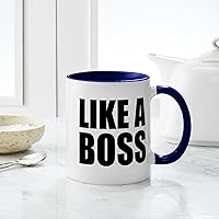 Vista 113 de CafePress Number 1 Boss Mugs 11 oz (325 ml) Ceramic Coffee Mug