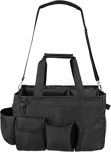 Miniatura 8 de Organizador de limpieza con asa, bolsa de limpieza, bolsa grande para casa, suministros de limpieza de automóvil, bolso de limpieza con correas de