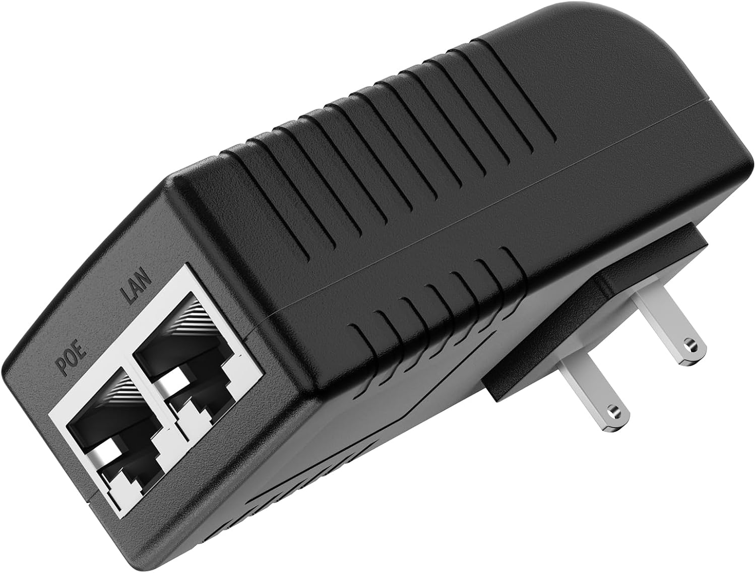 Wall Plug PoE Injector, 24V Passive PoE Adapter, 10/100Mbps, PoE Power Over Ethernet Adapter for 24V PoE Switch, IP Camera, Wireless AP, Access Point