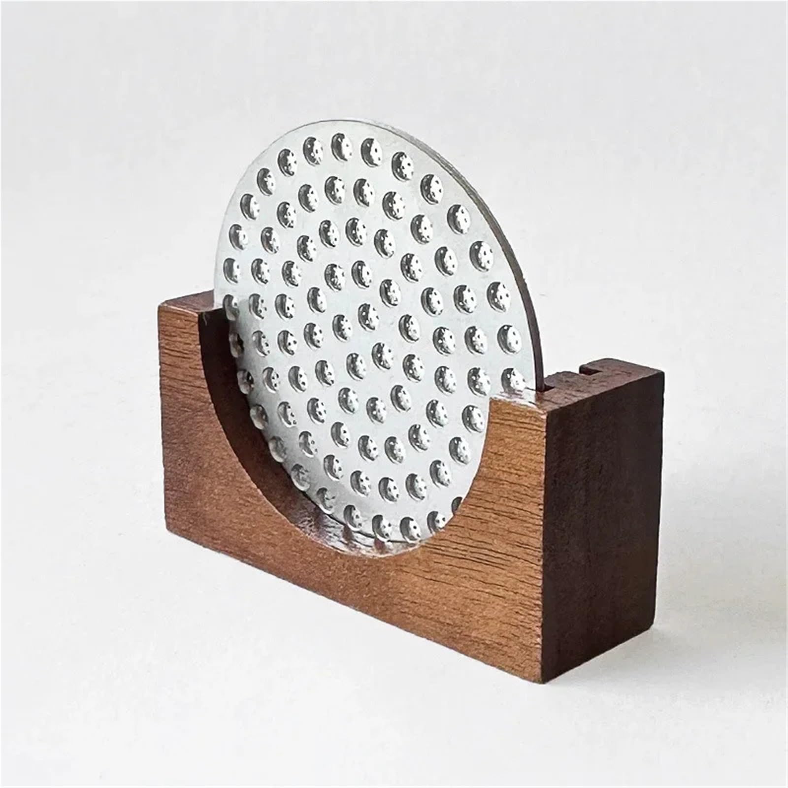 Kaffeefilter-Halter 2 stücke 51MM 58MM Espresso Kaffee Filter Bildschirm Halter Holz Ständer Puck Bildschirm Halter Universal Filter Lagerung Rack(58mm)