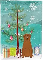 Vista 299 de Caroline's Treasures BB4243GF Bandera de jardín con texto en inglés «Merry Christmas» con texto en inglés «Merry Christmas», bandera decorativa