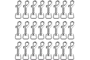 Therwen 24 Pcs Dog Leash Snap Hook Swivel Clasp Clips