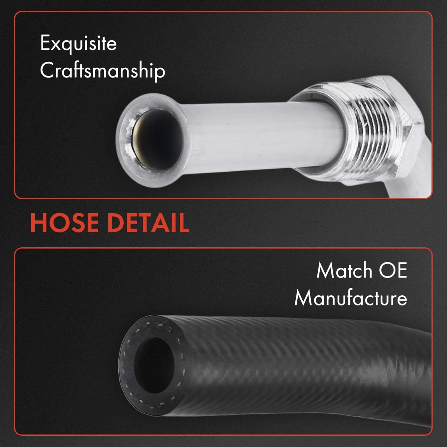 A-Premium Power Steering Return Line Hose Assembly Compatible with Ford F-150 F-250 F-350 1988-1996 L6 4.9L