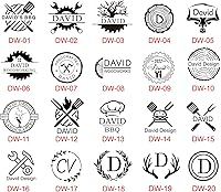 Vista 5 de Hierro de marca de madera personalizado – Hierro de marca eléctrico personalizado para sello de madera latón y mango de madera, sello de quema