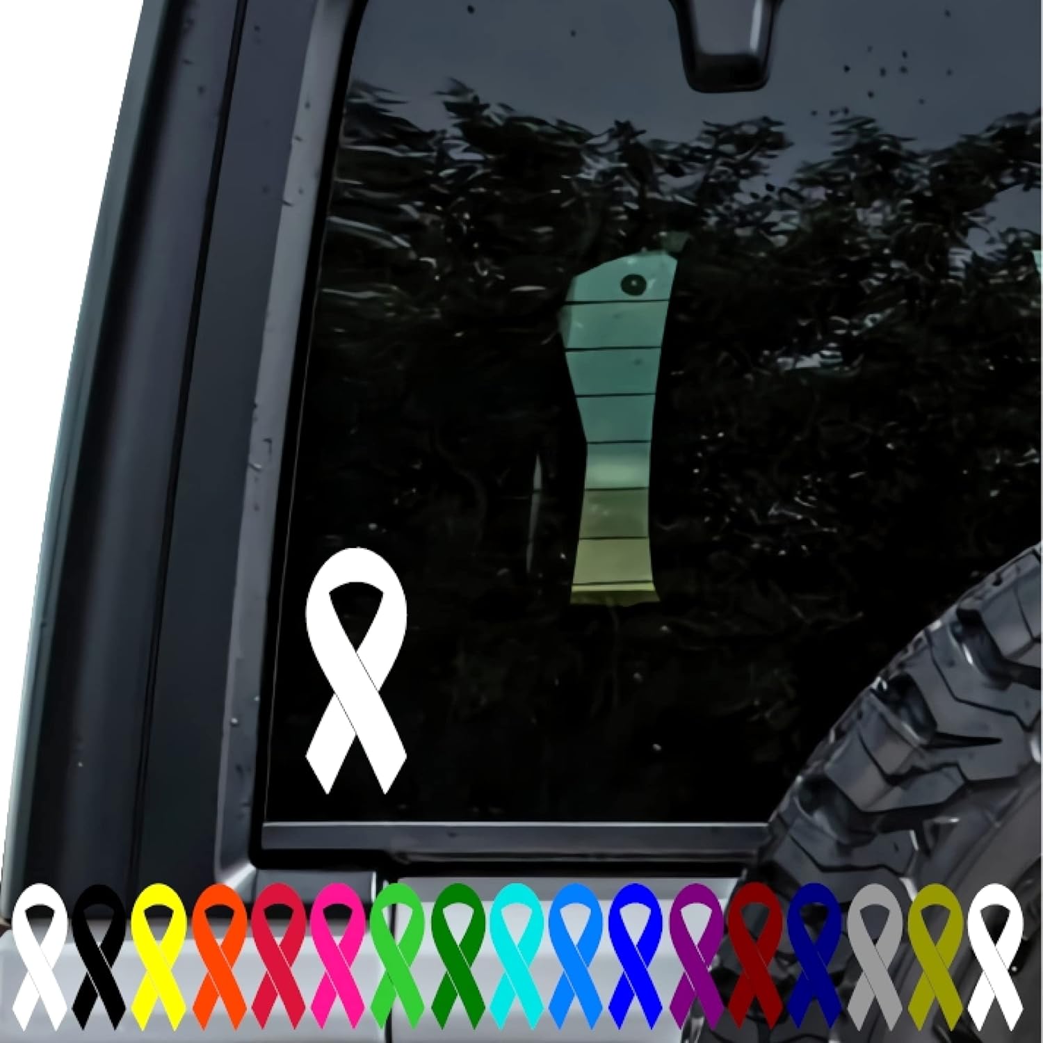 Amazon.com: Awareness Ribbon Vinyl Decal Sticker 3x7.5 - Custom Truck ...
