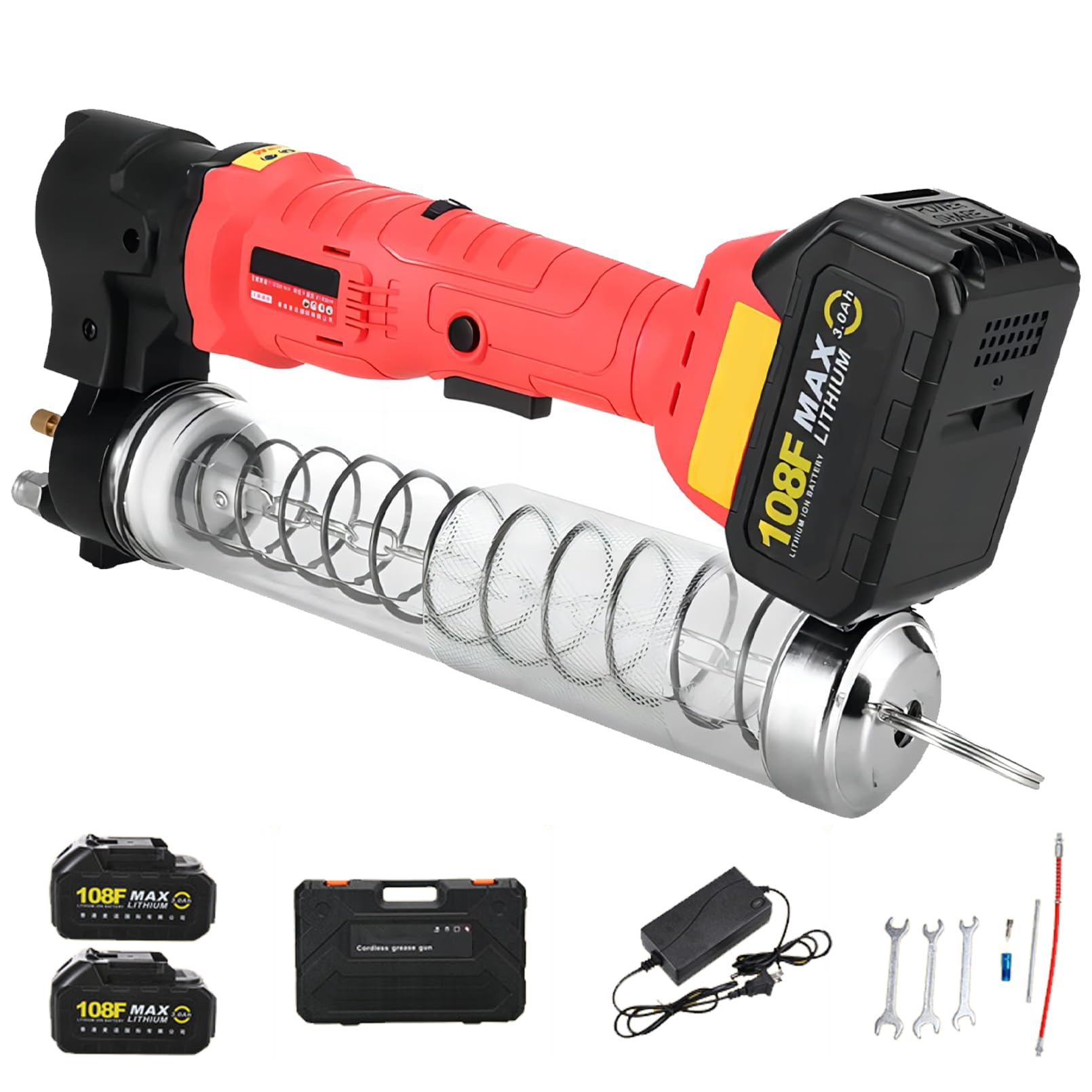 Pistolet à graisse électrique pour lubrifier les engrenages difficiles sans effort