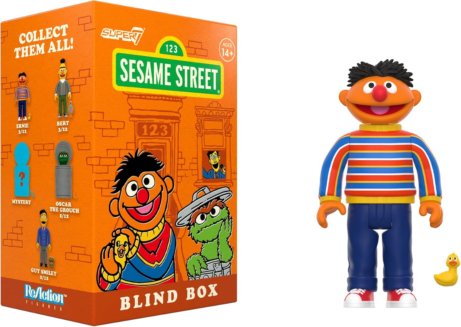 Super7 Sesame Street Blind Box Wave 03 - Blind Box Flat - Set of 12 Action Figures - Image 3