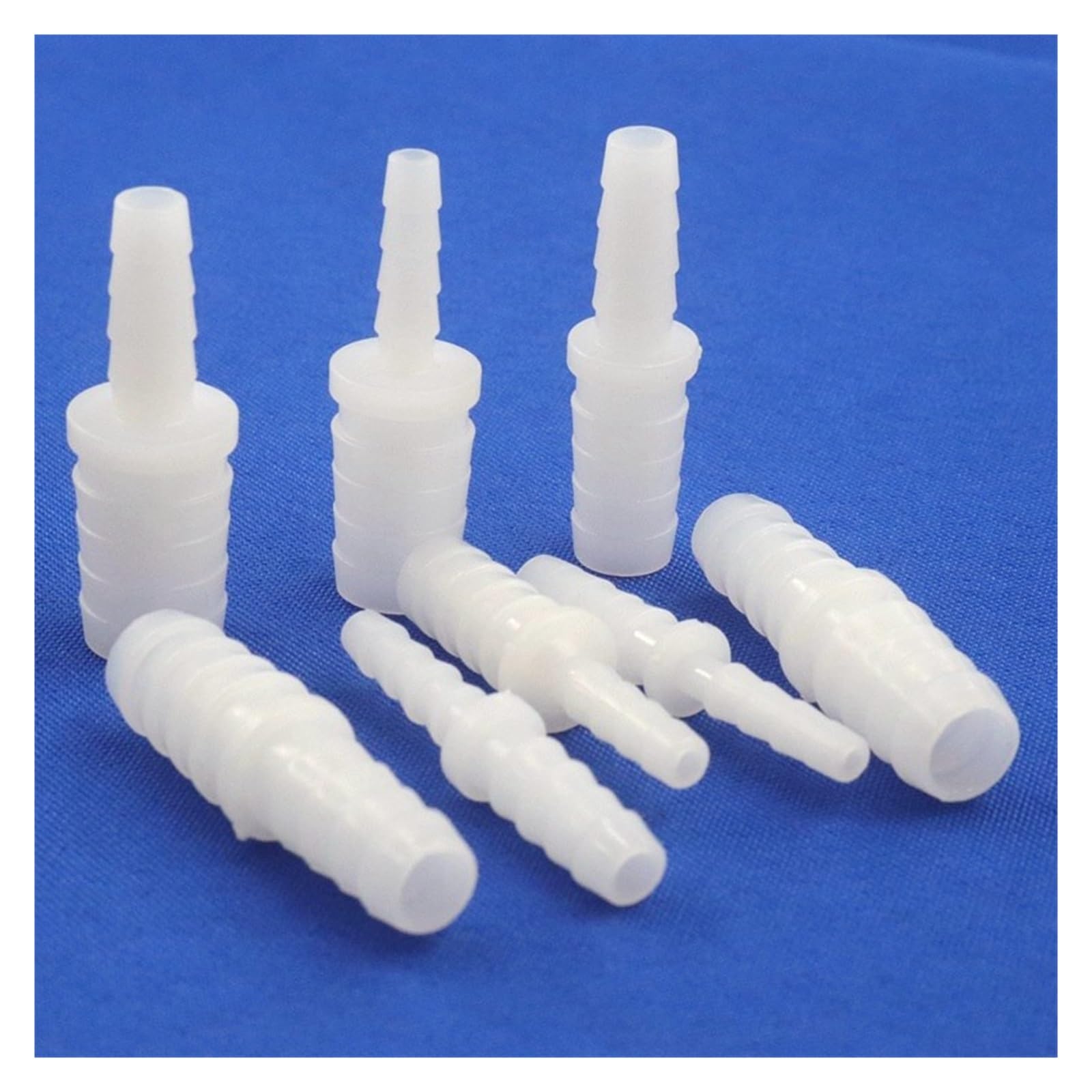 Conector recto reductor de plástico for tanque de acuario, aireador de bomba de aire, conectores de manguera de riego de jardín, 4-12mm, 2~200 Uds.(4-6mm,200pcs)