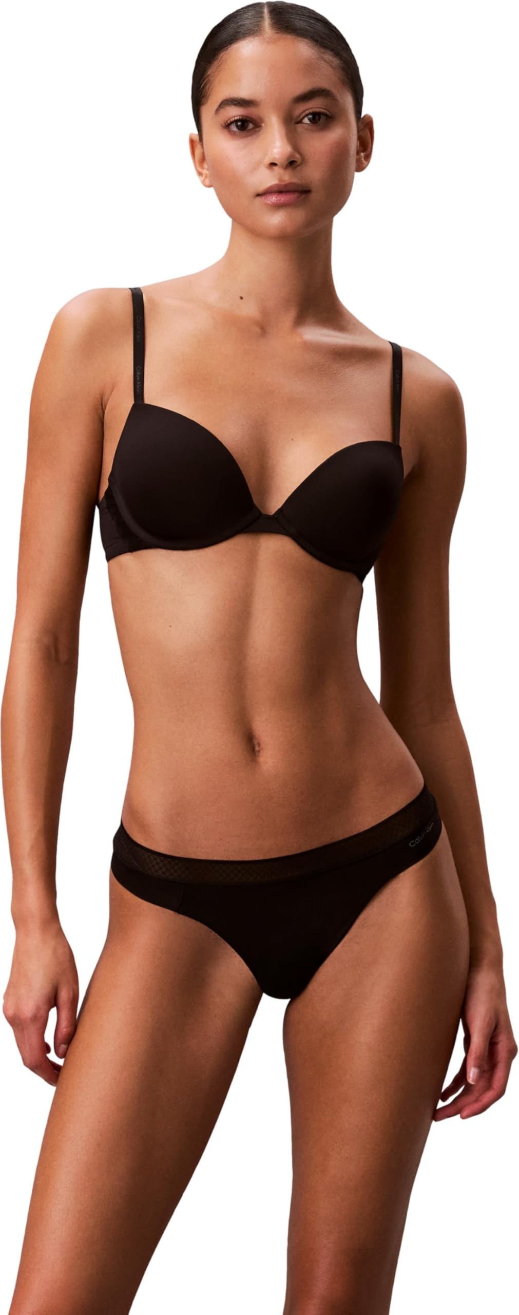 Calvin Klein Women Thong Tanga, Black (Black), XL