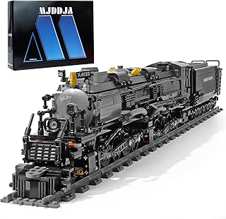 MJDDJA Steam Train Set Building Blocks for Boys 16+, Building Train Toy with Train Track- Model Train Set for Adults, Fun Building Kits Gift for Train/Locomotive Enthusiasts on Birthday (1608PCS)