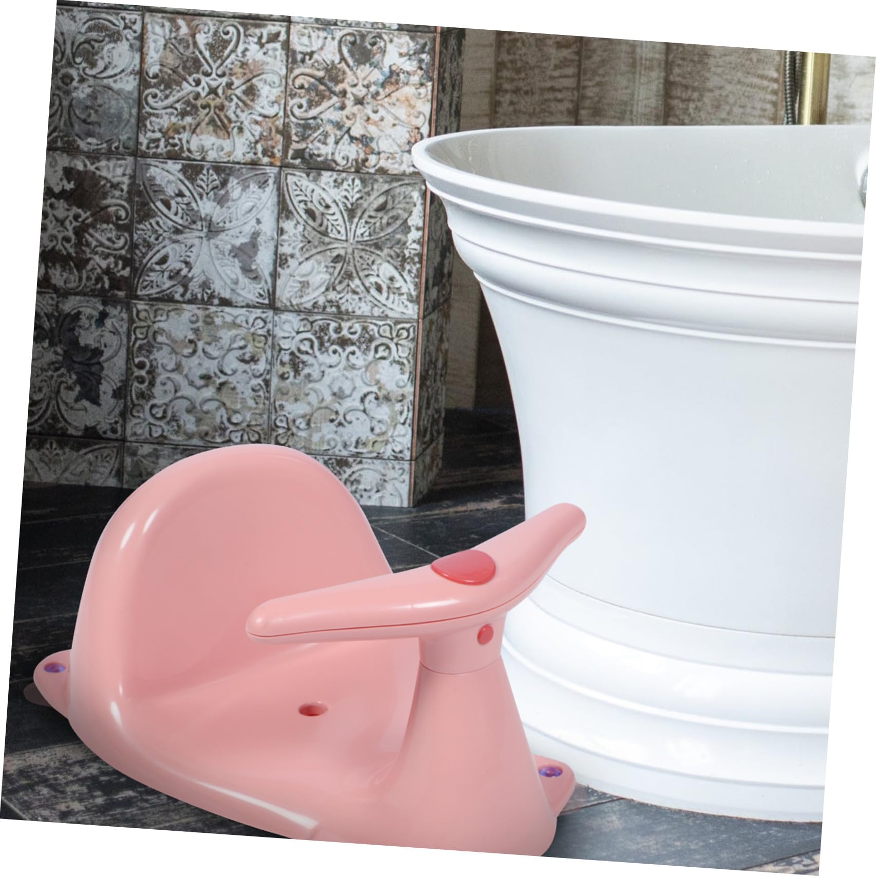 VICASKY Asiento De Baño Para Bebes Silla De Baño Para Recien Nacidos Asiento Bañera Bebe Para Pequeños Material y Seguro Ducha