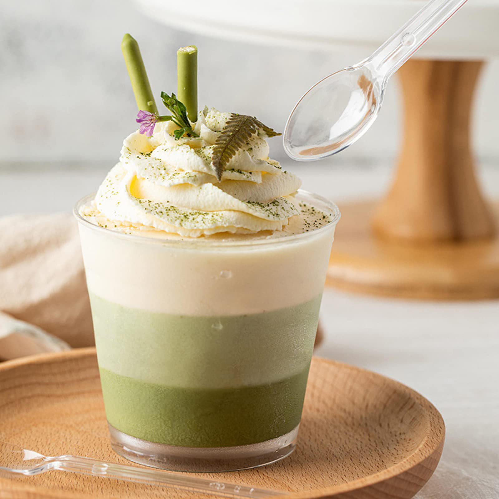 Plazotta Dessertbecher Set - 100ml Mit Löffeln Für Partys & Events