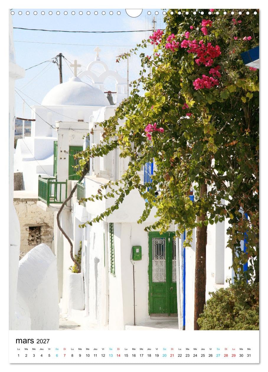 Calendrier 2027 · Souvenirs de Grèce | Désir de Grèce · DIN A3 portrait · CALVENDO Calendrier mural