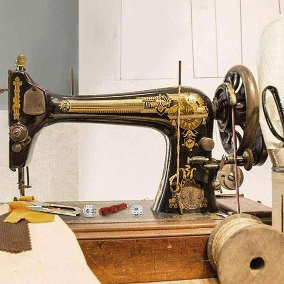 2pcs Treadle Sewing Machine Belt, 72 Inch 3/16 Replacement Leather Belt Treadle Belts with Hook for Singer/Jones Sewing Machine Leather Belt Replacement Sewing Machine Accessories Parts.