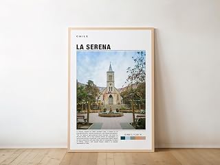 La Serena Travel Poster Print - Chilean Art Wall Decor Featuring Coastal Views, Scenic Beaches, Historic Architecture, Vibrant Cityscapes and Andean Landscape