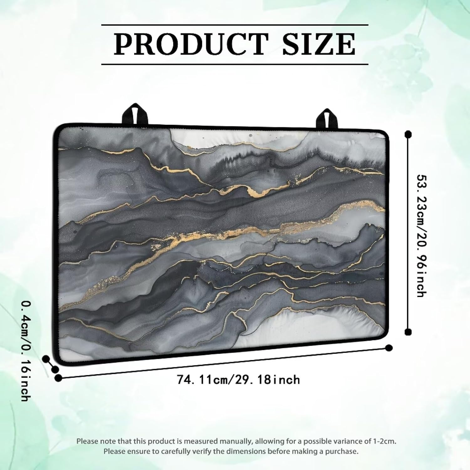 Poceacles Electric Stove Top Cover for Stove Top, Induction Electric Stove Protector Non-slip Glass Cooktop Cover Range Cover Multipurpose Flat Top Stove Mat, Black Gold Marble